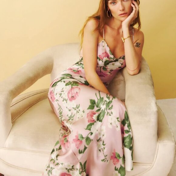 Reformation Parma Silk Dress NWT Size XL - Picture 8 of 9